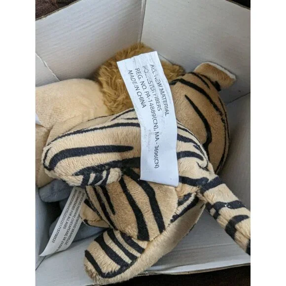 Midwood Forest Animal House Plush Play Set Stuffed Elephant Tiger Carrier - Picture 4 of 10